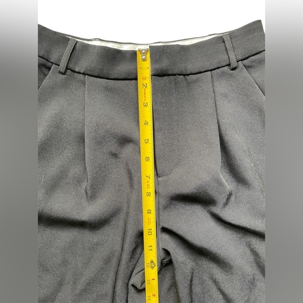 Lulus Black High-Waisted Wide-Leg Trouser Pants Small - Picture 5 of 7